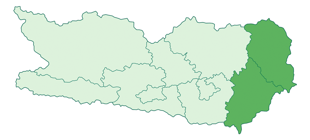 2 Bezirke der LEADER Region Unterkärnten 